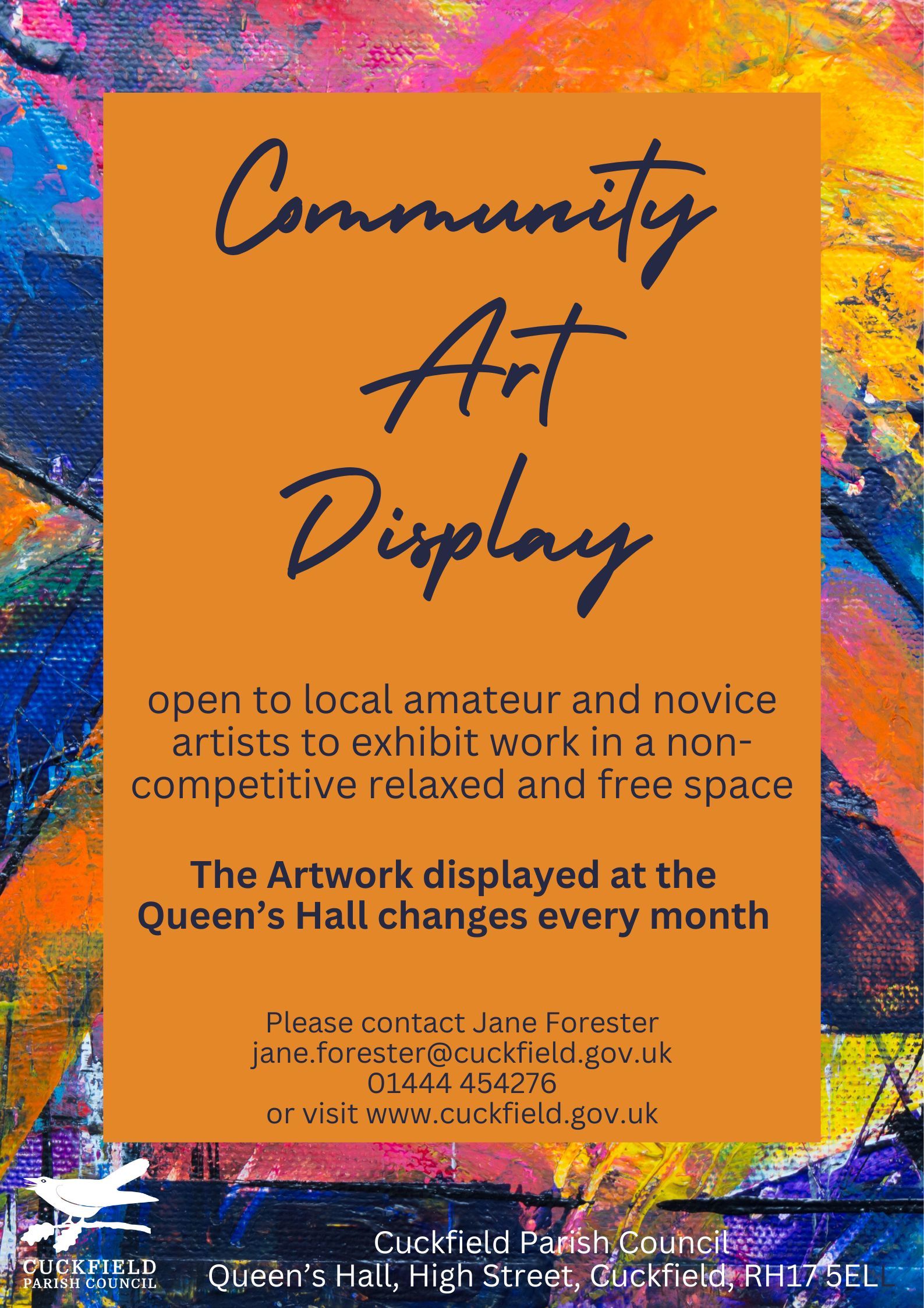 Community Art Display Poster Portrait