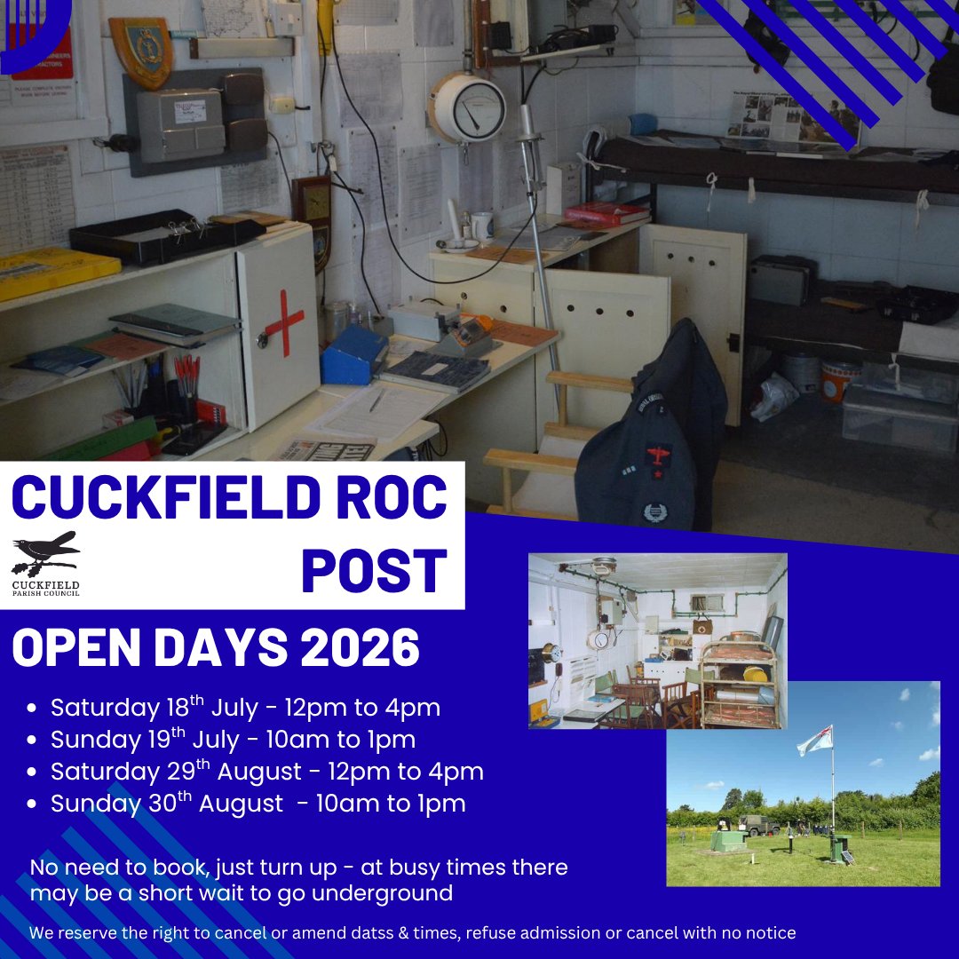 Cuckfield Roc Post Open Days 2026
