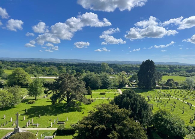 View from Holy Trinity church tower  