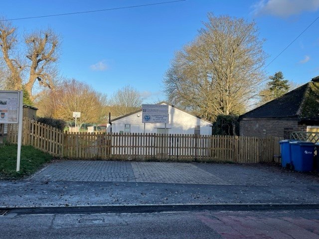 New parking spaces outside Village Hall