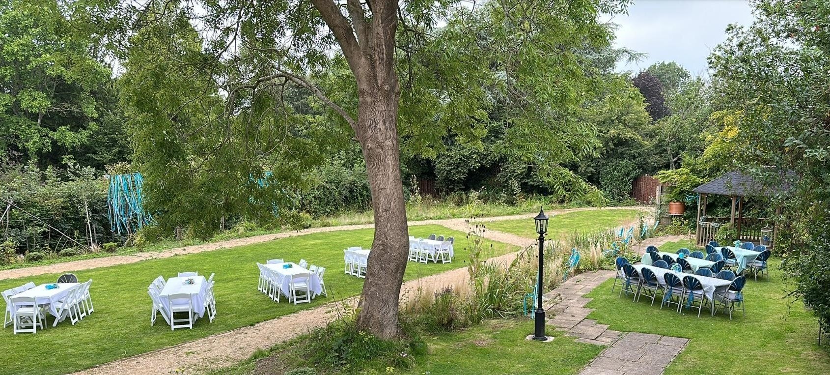 Garden with tables