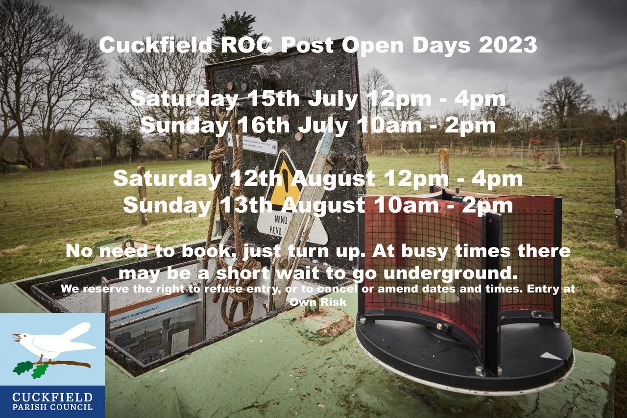 Cuckfield Roc Post Open Days Poster