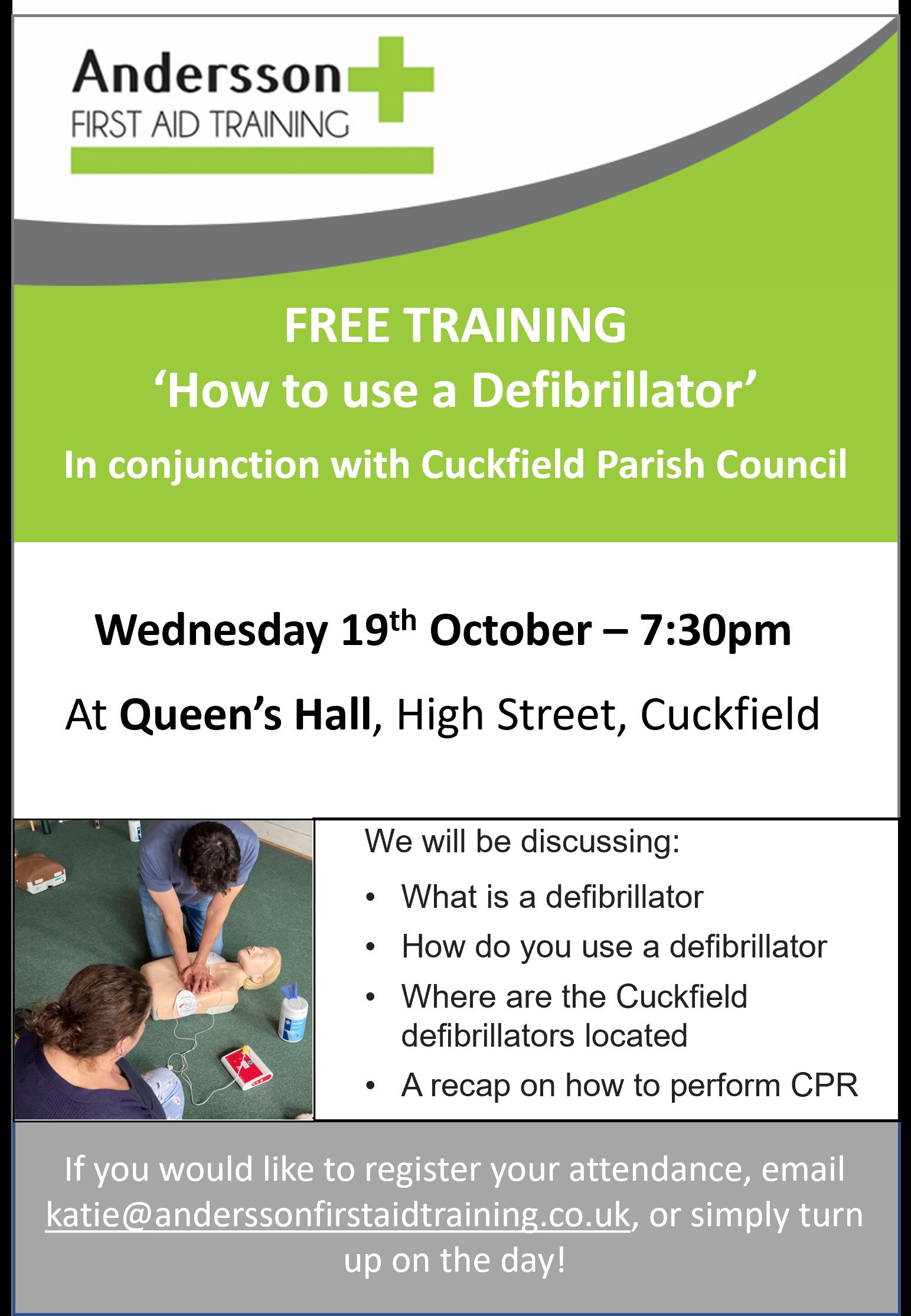 Defib Poster Cuckfield